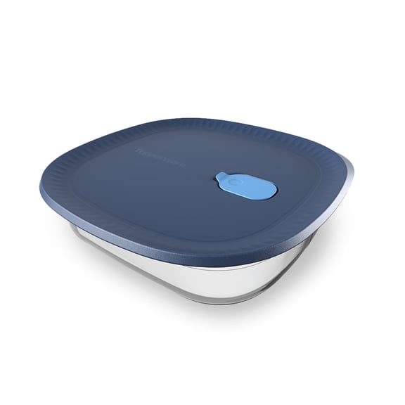 Tupperware Voila Glass Square Food Storage Airtight Baking Dish, 1.7 qt / 1.6 L