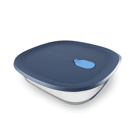 Tupperware Voila™ Square Glass Food Storage Container, 1.7 qt