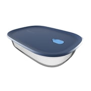 Tupperware Voila  XL Rectangular Glass Food Storage Container, 3.2 qt