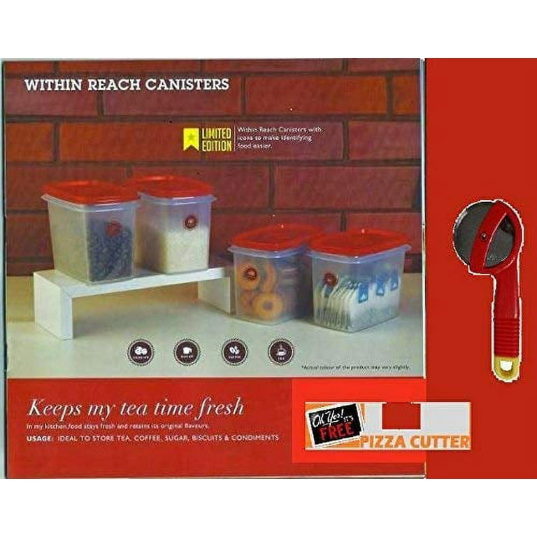 Tupperware Within Reach Plastic Canister Set (800ml, Set of 4