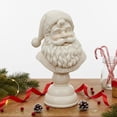 thumbnail image 1 of Tupukom Bust Sculptures Santa Bust Christmas Tabletop Decoration, White Santa Claus Head Statue Resin Figurine Christmas Home Decor Ornament for Tabletop Bookshelf Bedroom Office Gifts, 1 of 8