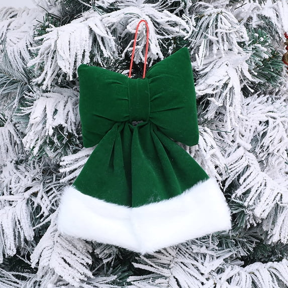 Tupukom Christmas Decorations Bows for Crafts Ornament Bow for Xmas Home Wreath Fence Stairs Railing Fireplace Indoor Outdoor Front Door Decor