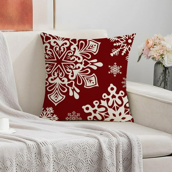 Tupukom Christmas Pillow Covers Christmas Pillowcase 18 X 18 Inch Character Pillow Cover Christmas Pillow Cover Christmas Pillow Decoration Sofa Pillow Home Bedhead Pillow