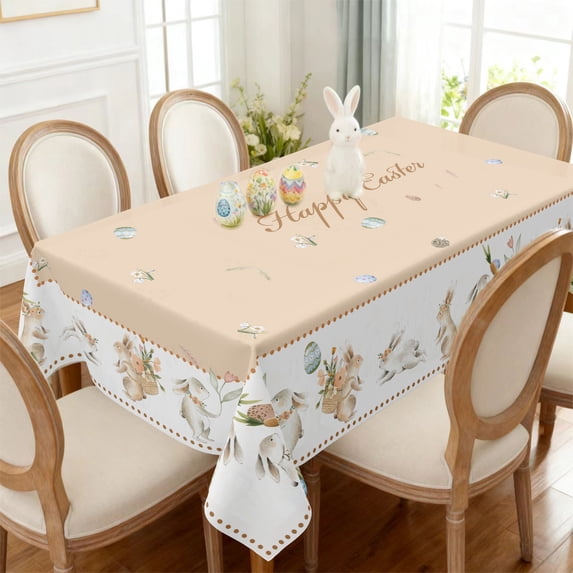 Tupukom Clearance Easter Runner Under $10 Seasonal Spring Flowers Carrots Kitchen Dining Table Decoration for Home Party Decor