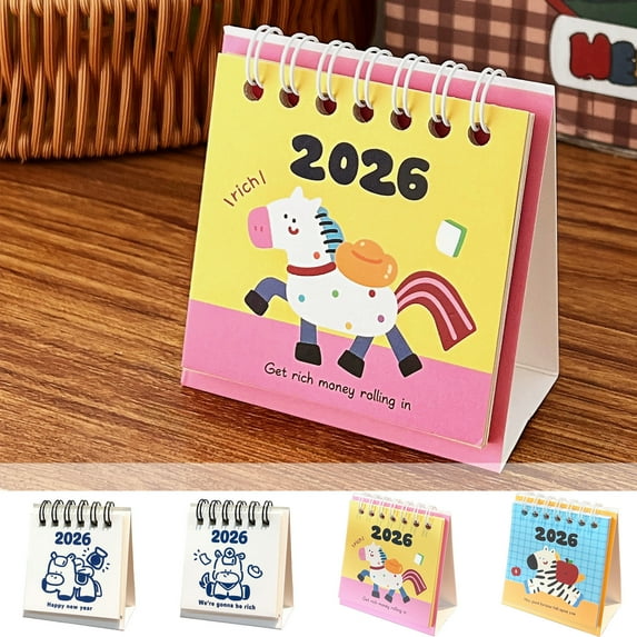 Tupukom Desk Calendar 2026 Under 5 Dollars, Daily Perpetual Calendar Inspirational Desk Accessories, Cute Decor for Home and Office, Nice Gifts Choice