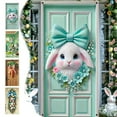 thumbnail image 1 of Tupukom Easter Horizontal Easter Banner Garland 70.87x35.43in Easter Egg Theme Party Banner Decor Easter Door Hanging Curtain Spring Indoor Outdoor Easter Party Door Decoration, 1 of 7