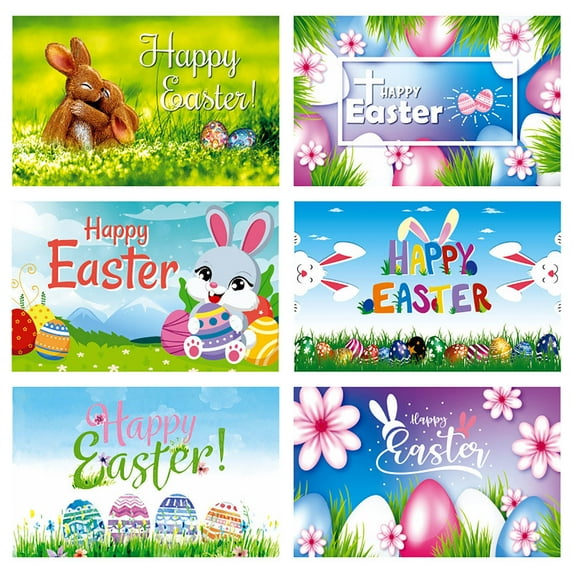 Tupukom Easter Decor Easter Banners Decorations Spring Decorations Easter Banner Hanging Decor Front Door Backdrop Spring Indoor Outdoor Easter Party Door Decoration