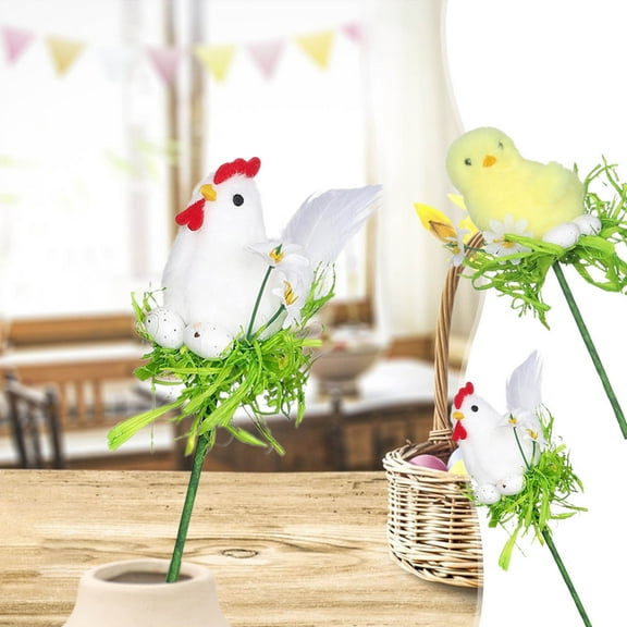 Tupukom Easter Picks Artificial Easter Spray with Pastel Easter Eggs Easter Egg Picks Artificial Berry Stems Bouquets Home Easter Floral Arrangement Centerpiece Wreath Decor