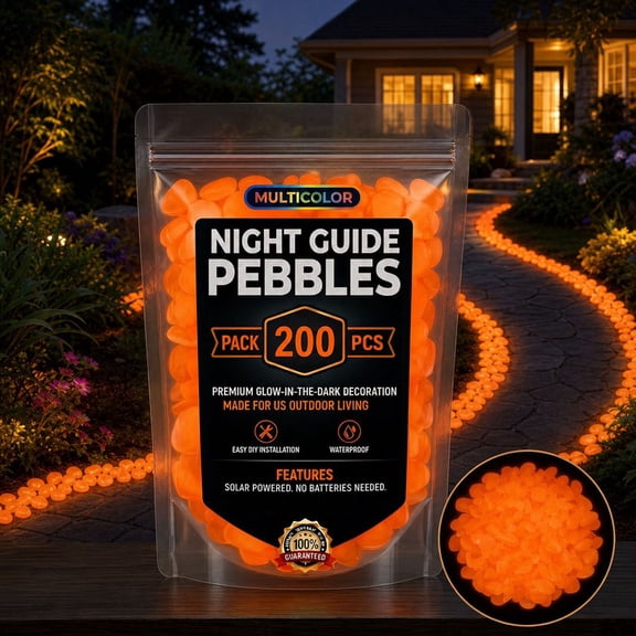 Tupukom Glow in The Dark Rocks Pebbles for Indoor Plants Decorative Stones Glow in Dark Pebbles Luminous Stones for Walkway Glowing Rocks for Garden Yard Aquarium Patio Lawn