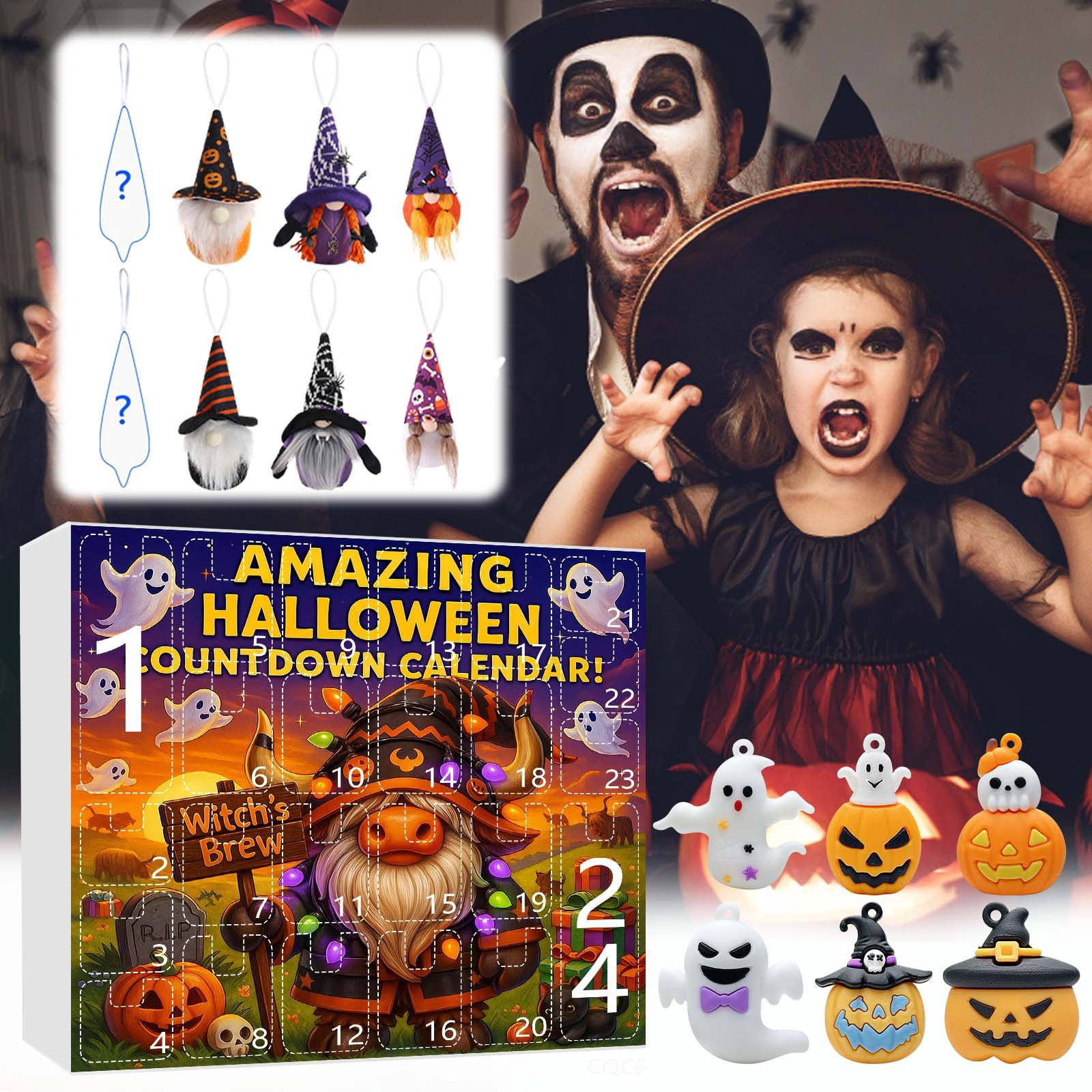 Tupukom Halloween Advent Calendar 2025 Halloween Countdown Advent ...
