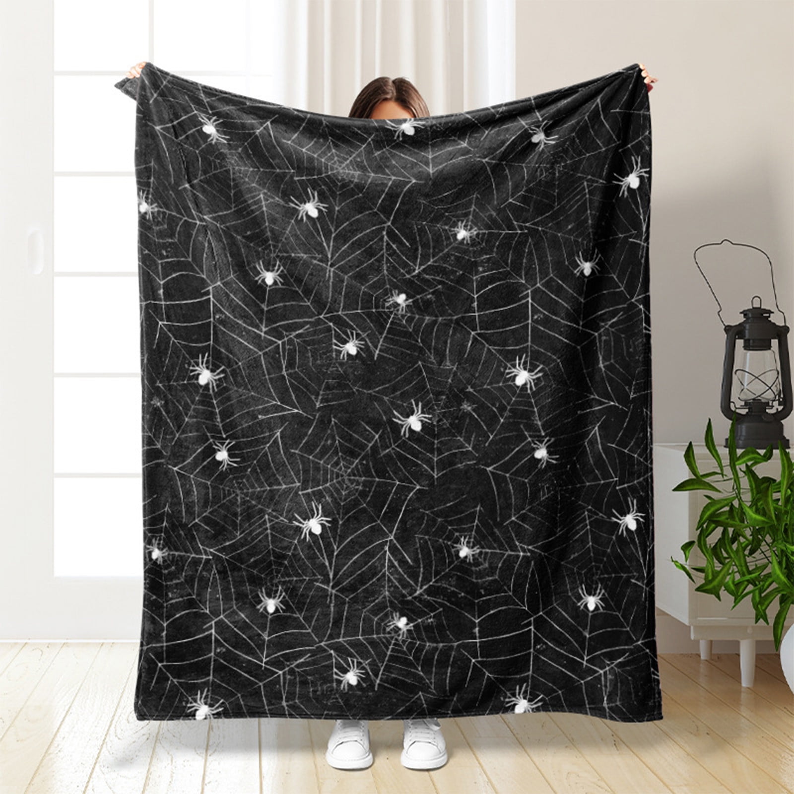 Tupukom Halloween Throw Blanket Throw Blanket for Couch Cozy Flannel White Halloween Decoration for Party Sofa Bed Living Room