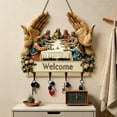 thumbnail image 1 of Tupukom Key Holder Wall Mount Clearance 2D Flat Wall Art Keychain Holder, Acrylic Key Rack with 4 Metal Hooks, Farmhouse Religious Decor for Entryway, Christian Gifts for Family and Friends, 1 of 7