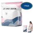 thumbnail image 1 of Tupukom No‑Pump Vacuum Storage Bags, Space Saver Bags Vacuum Seal Bags, Press & seal,No Pump Needed for Jumbo Clothes Bedding,Comforters-1 PC, 1 of 8