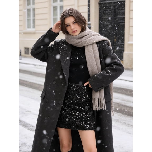 Tupukom Sequin Skirt Clearance, Women's Sequin Skirt Sparkle Stretchy Bodycon Mini Skirts Night Out Party