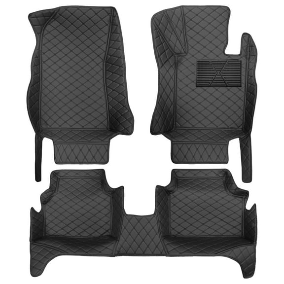 Tuqiang Automotive Floor Mats Custom Fit for Audi A5 :AD A5 2010-2016 5 Seats Carpet Protection PU Leather Auto Liners All Weather Anti-Slip Black