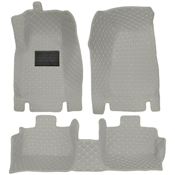 Tuqiang Car Floor Mats for Porsche macan 2014-present 95B PU Leather Floor Liner Carpet Protection All Weather PU Leather Auto Liners Anti-Slip Automotive Floor Mats 3Pcs Red