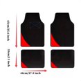thumbnail image 1 of Tuqiang Car Floor Mats Universal for Volkswagen for Beetle Red Velvet Colored Stripe Waterproof Interior Carpet Mats Protection Accessories 4PCS/Set, 1 of 8