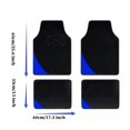 thumbnail image 1 of Tuqiang Car Floor Mats Universal for Volkswagen for Golf SportWagen Blue Velvet Colored Stripe Non-Slip Backing Front Rear Liner Carpet 4pcs, 1 of 8