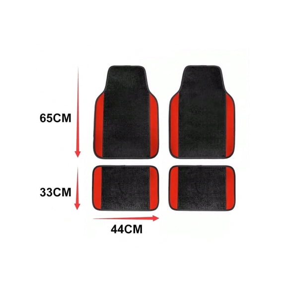 Tuqiang Car Floor Mats for Audi for R8 Vinyl Carpet Protection Auto Liners All Weather Anti-Slip Velvet Colored Stripe Black and Green 4pcs