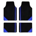 thumbnail image 1 of Tuqiang Car Floor Mats for Lexus for TX550h+ Vinyl Carpet Protection All Weather Front & Rear Full Set Velvet Colored Stripe Black and Blue 4pcs, 1 of 6
