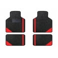 thumbnail image 1 of Tuqiang Car Floor Mats for Mazda for RX-8 Vinyl Carpet Protection Auto Liners All Weather Anti-Slip Velvet Colored Stripe Black and Red 4pcs, 1 of 6
