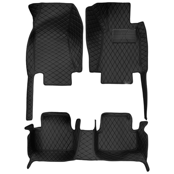 Tuqiang Car Floor Mats for Mercedes Benz 300 GLC 20162022 PU Leather Auto Liners All Weather Anti-Slip Automotive Floor Mats Black