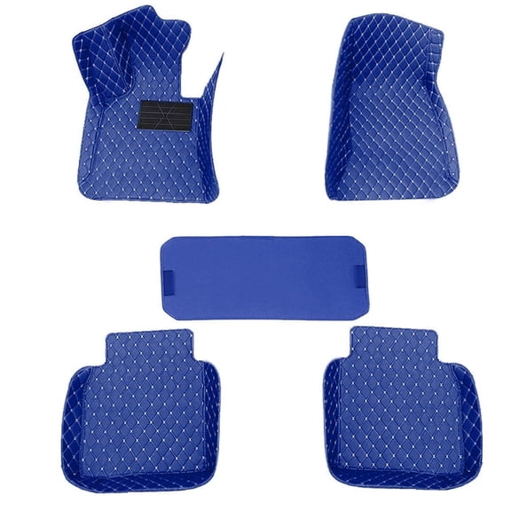 Tuqiang Car Floor Mats for Toyota for GR86 All Weather Protection, Faux Leather Car Carpet Beige 5PCS