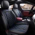 thumbnail image 1 of Tuqiang Car Seat Covers Full Set Leather for Subaru for Outback 2002-Present Airbag-Optimized Auto Interior Covers - 5 Seat Complete Set Black and Blue, 1 of 8