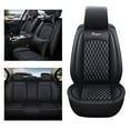 thumbnail image 1 of Tuqiang Car Seat Covers Full Set for Mercedes-Benz for E320 2000-Present Premium Leather Compatible Airbag Water Resistant Front Rear Cushion Protector with Pollow and Headrest Black, 1 of 6