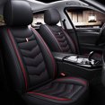 thumbnail image 1 of Tuqiang Car Seat Covers Full Set for Acura for ILX 2012-2022 Compatible Airbag Waterproof Front Rear Cushion Protector Black and Red, 1 of 7