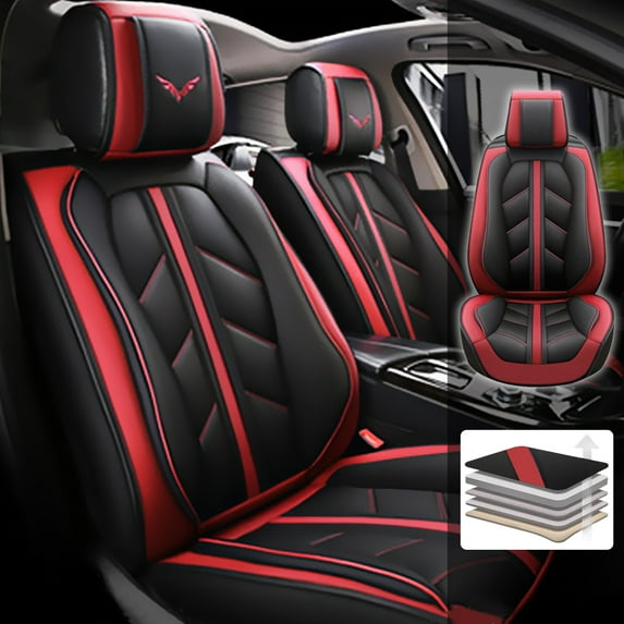 Tuqiang Car Seat Covers Full Set for Mercedes-Benz for CLK320 1999-2009 Complete Automotive Interior Protection Covers Red