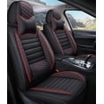 thumbnail image 1 of Tuqiang Car Seat Covers Leather for Mercedes-Benz for ML320 1998-2016 Ultimate 5-Seat Car Seat Cover Protector with Premium Protection with Pollow and Headrest Red, 1 of 7