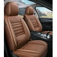 thumbnail image 1 of Tuqiang Car Seat Covers Leather Set for Mercedes-Benz for B260 2009-Present Complete 5-Seat Protection System - Water Resistant Covers Coffee, 1 of 7