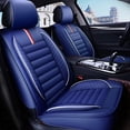 thumbnail image 1 of Tuqiang Car Seat Covers Leather for Acura for ILX 2012-2022 Waterproof Premium Leather Front and Back Seat Protectors Blue, 1 of 8