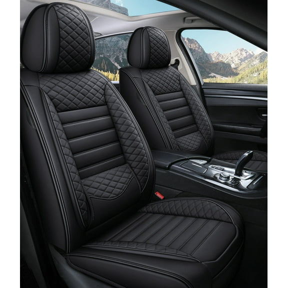 Tuqiang Car Seat Covers Waterproof for Land Rover for Range Rover Velar 2017-Present Premium Vehicle Interior Protectors Full Set Black