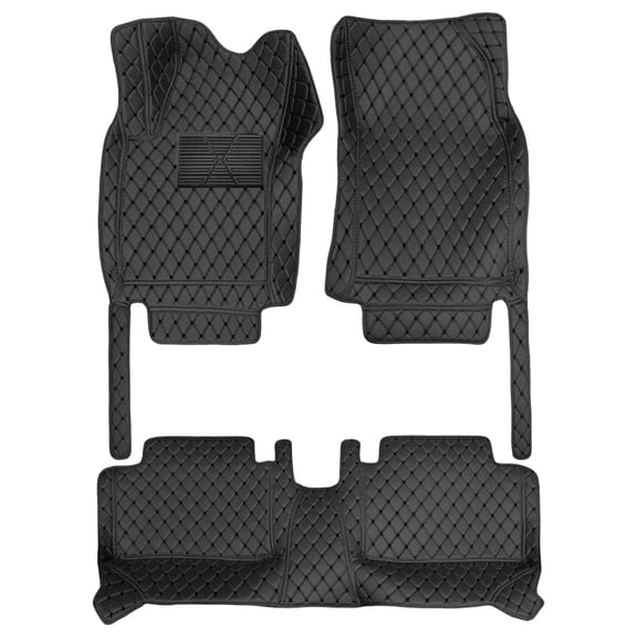 Tuqiang Custom Car Floor Mats Compatible with Mercedes-Benz C-Class AMG station wagon 2008-2014 Full Coverage All Weather Protection Waterproof Non-Slip PU Leather Black