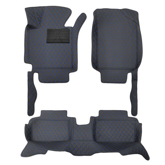 Tuqiang Floor Mats for Mercedes Benz GLE W166 2011-2019 Faux Leather Floor Liner Carpet Protection PU Leather Auto Liners All Weather Anti-Slip 3Pcs Brown