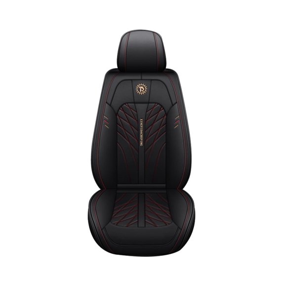 Tuqiang Front Car Seat Protectors for BMW for X3M 2003-2017 Waterproof Premium Leather Protectors luxury Black and Red 1PCS