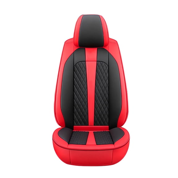 Tuqiang Front Car Seat Protectors for Lexus for LS 2018-Present Waterproof Soft Cushion Protector standard Black and Red 1PCS