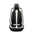 thumbnail image 1 of Tuqiang Front Car Seat Protectors for Peugeot for e-2008 2013-Present Waterproof Soft Front Rear Cushion Protector standard Black and Beige 1PCS, 1 of 6