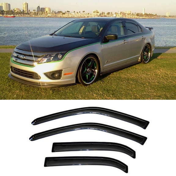 Tuqiang Sun/Rain Guard Window Visor Fit 06-12 Zephyr/MKZ/Fusion/Milan Black 4PCS