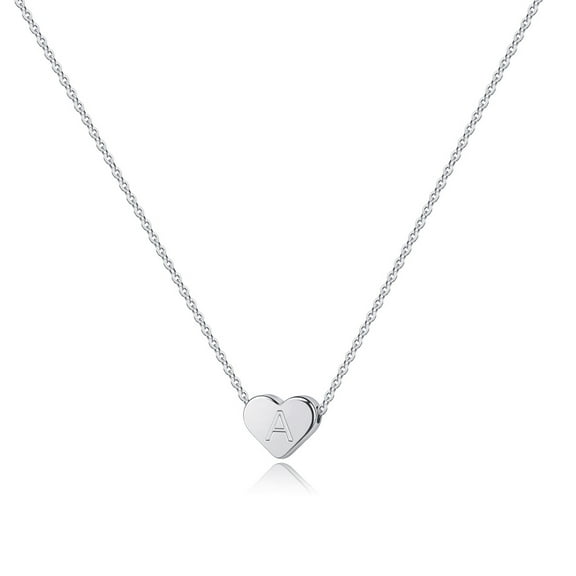 Turandoss 14K Gold Plated Charm Tiny Heart Initial Pendant Necklace for Women Jewelry Personalized Birthday Teacher Appreciation Mothers Day Graduation Gifts for Her Mom Kids Teen Girls Wife Ideas