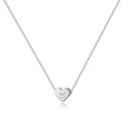thumbnail image 1 of Turandoss 14K White Gold Plated Dainty Tiny Heart Initial Pendant Necklace for Women Girls Fashion Letter A-Z Jewelry Personalized Birthday Gifts Gifts for Women Teen Girls, 1 of 7