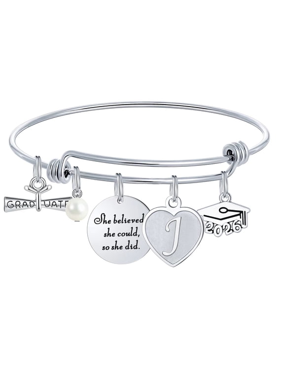 2026 Graduation Gifts for Her Class Of 2026 Inspirational Bangle Bracelet Trendy Jewelry Gifts High School College Senior Grad Gifts for Her Women Teen Girls Grad Present