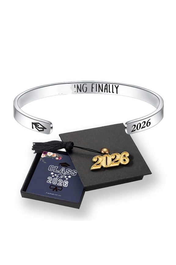 2026 Graduation Gifts for Her Him Senior Class of 2026 High School College Grad Gift for Her Women Inspirational Graduation Bracelet Jewelry Grad Gifts Present