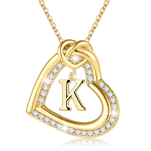 Turandoss 4 5 6 7 8 9 10 11 12 13 14 15 16 Year Old Birthday Gifts for Tween Teen Teenage Girl Gift Idea Initial a-z Heart Adjustable Necklaces for Women Girl Kids Age Jewelry