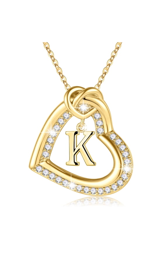 4 5 6 7 8 9 10 11 12 13 14 15 16 Year Old Birthday Gifts for Tween Teen Teenage Girl Gift Idea Initial a-z Heart Adjustable Necklaces for Women Girl Kids Age Jewelry