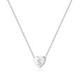 thumbnail image 1 of Turandoss 4 5 6 7 8 9 10 11 12 13 14 15 16 Year Old Birthday Gifts for Tween Teen Teenage Girl Gift Idea White Gold Plated Tiny Heart Initial Pendant Cz Necklace for Women Girls Jewelry, 1 of 7
