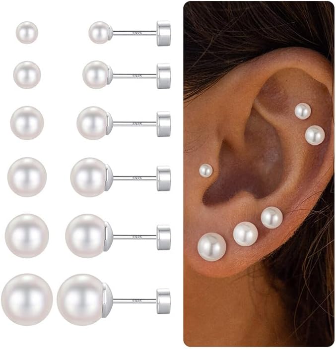 Ball Tragus Stud Earring Mini Small Stud Lobe Piercing Cartilage Stud Silver Gold Color Helix Jewelry Barbell Piercing Earrings