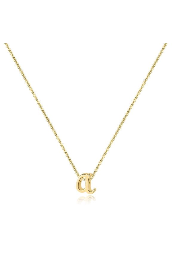 925 Sterling Silver Initial Necklace for Women Girls Dainty Simple Letter A Gold Gold Cursive Initial Necklace for Women Valentines Mother’S Day Valentines Day Birthday Gifts Jewelry
